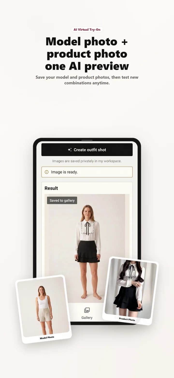 AI Outfit Shot 앱 화면 1